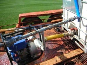 Pump with all connections