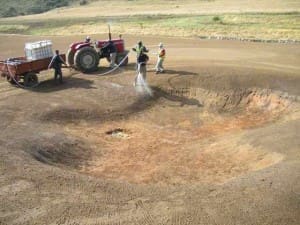 Hydro seeding spray equipment 