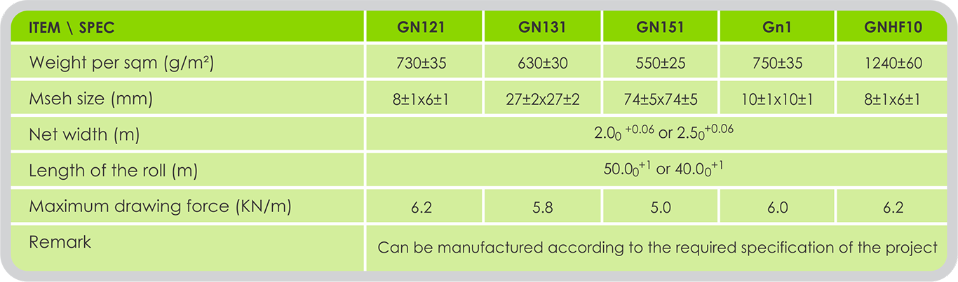 GEONET specifications