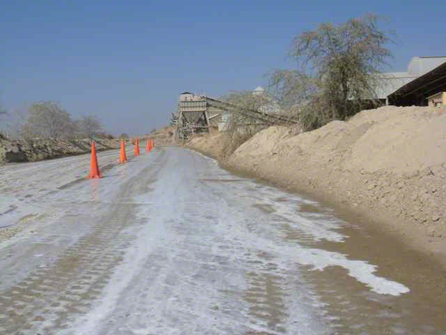 EBS Mine Haul Road Surface Seal Application