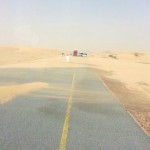 Road in need of should sand stabilization