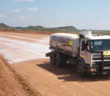 EBS Soil Stabilzer Surface Seal Application on Mine Haul Road Diversion