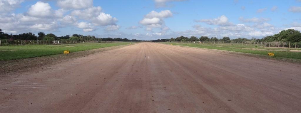 Runway stabilization & dust control - Shell Bolivia (previously BG Bolivia) La Vertiente Airstrip- BOLIVIA