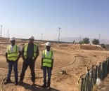 Soil Solutions Middle East team on Binona Radio Control Race Track construction project