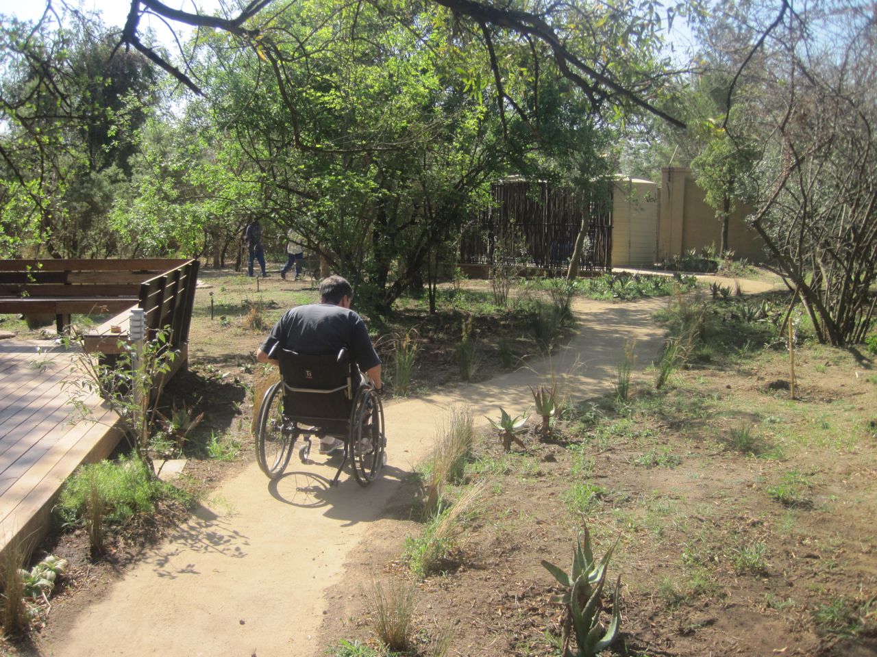 Wheelchair Pathway Test Drive on EBS Constructed Pathway