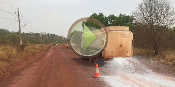 Syama mine access road project video