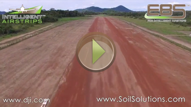 Surama Guyana airstrip EBS surface seal - Drone footage