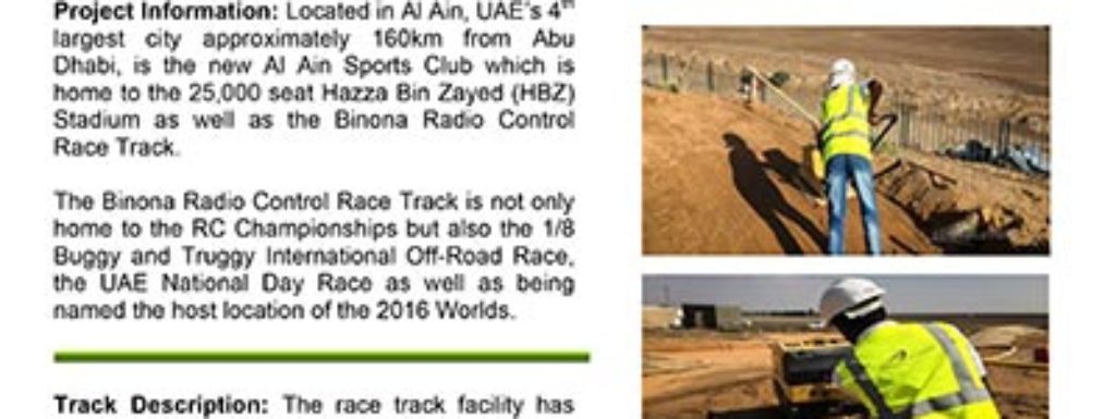 Al Ain Radio Control Race Track Construction