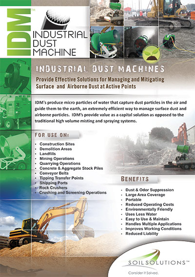 Industrial Dust machines brochure - dust control at active points