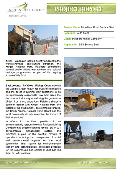 Palabora-Project-Report---Haul-Road-Surface-Seal Report