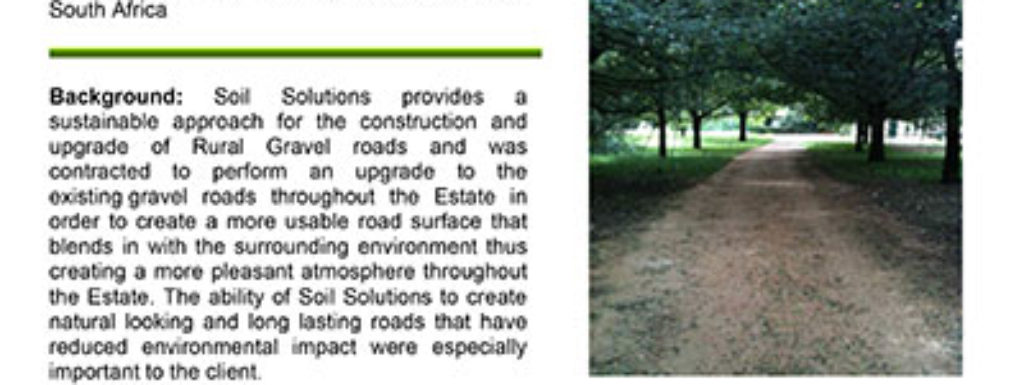 Private Estate Access and Internal Gravel Road Construction