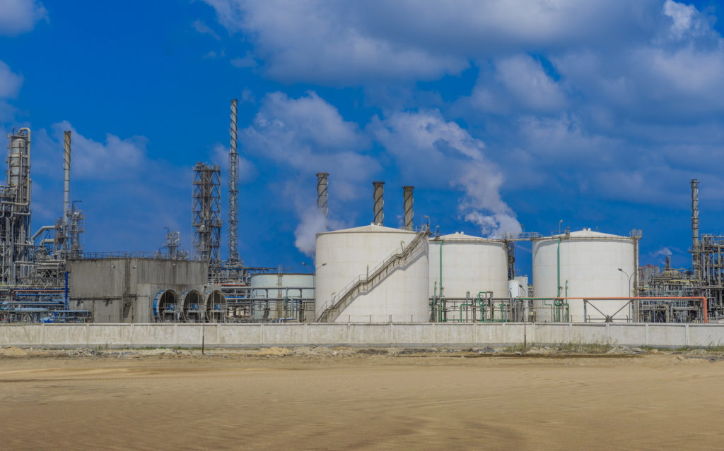 Oil and Gas Refinery Plant at Daylight