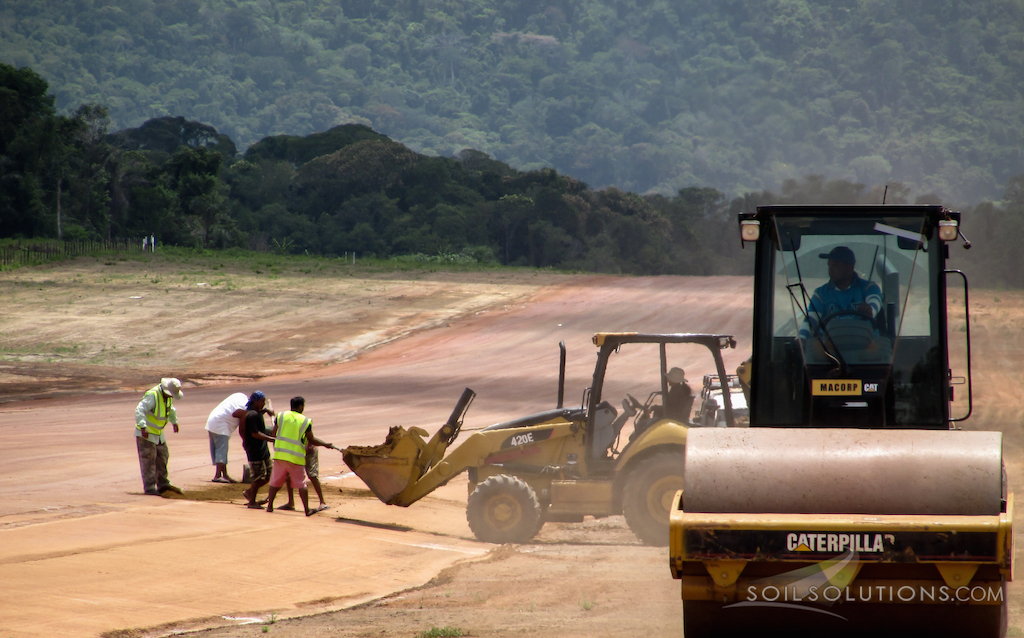 Guyana Gravel Airstrip Upgrade - Dust Control - Soil Stabilization