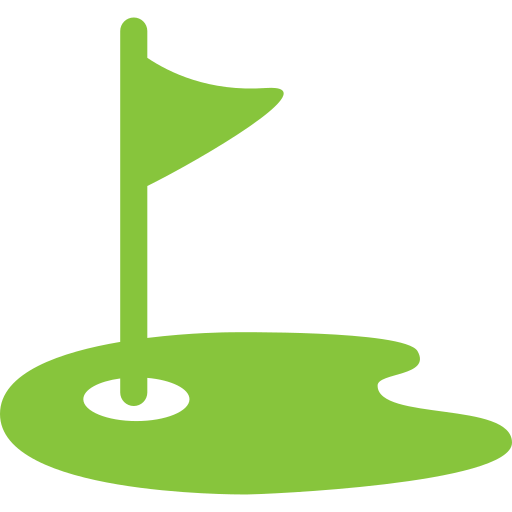 golf flag and field