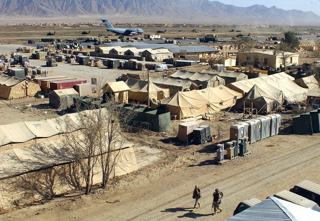 Military camp at Bagram Afghanistan no copywrite required